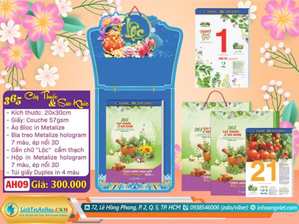 Bloc Siêu Đại (20x30cm) - AH09 - 365 Cây Thuốc & Sức Khỏe (Trọn Bộ)