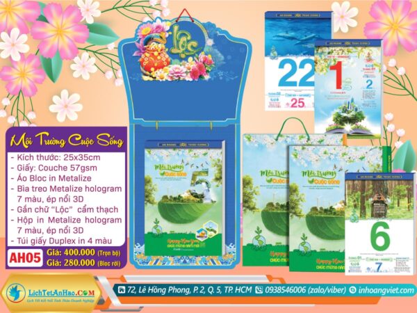 Bloc Siêu Đại (25x35cm) - AH05 - Môi Trường Cuộc Sống (Trọn Bộ)