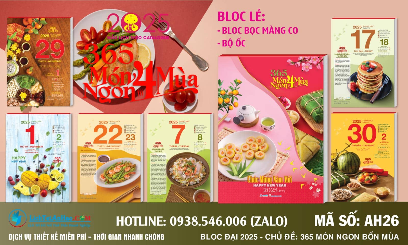 Bloc Đại - AH26 - 365 Món Ngon Bốn Mùa (Bloc Lẻ)