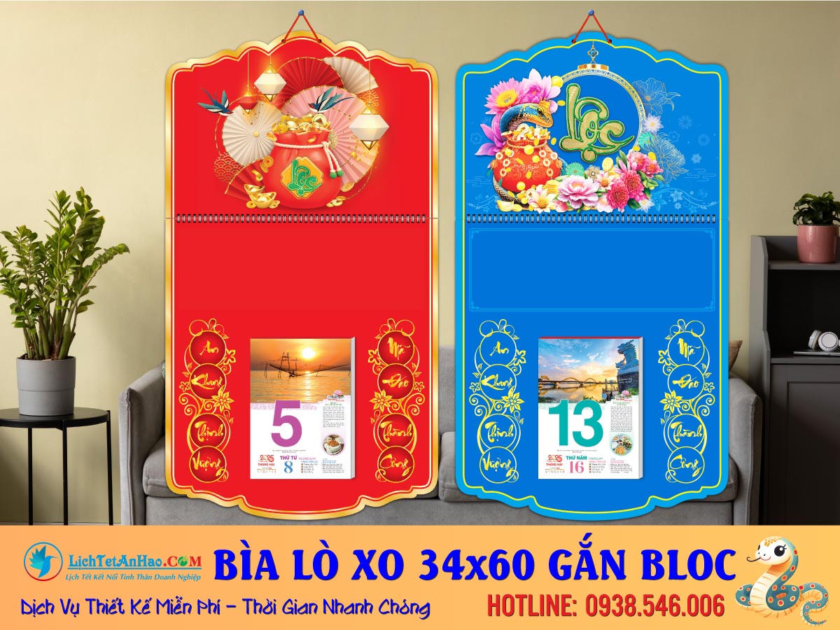 Bìa Treo Lò Xo (34×60) Bế Nổi 2025